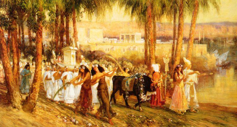 Frederick Arthur Bridgman Procession in Honor of Isis oil painting image